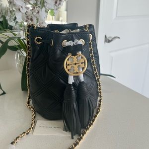 Brand new Tory Burch Fleming soft  mini bucket bag